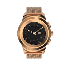 Load image into Gallery viewer, NoiseFit Fusion Hybrid Smartwatch with Metal Strap (Rose Gold)
